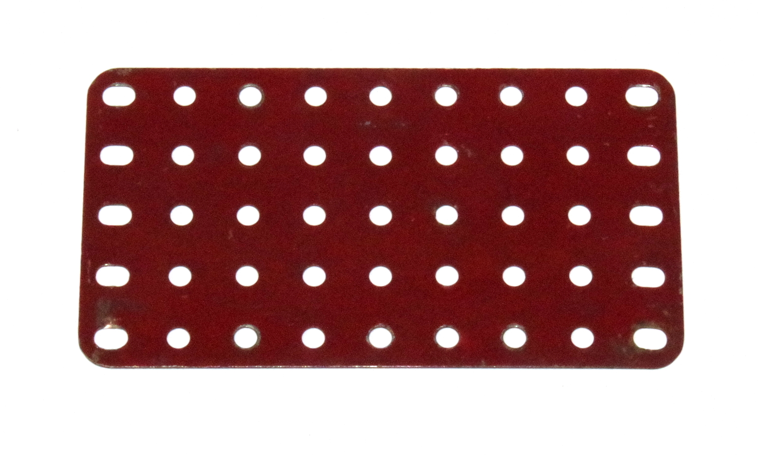 53a Flat Plate 9x5 Hole Dark Red Original