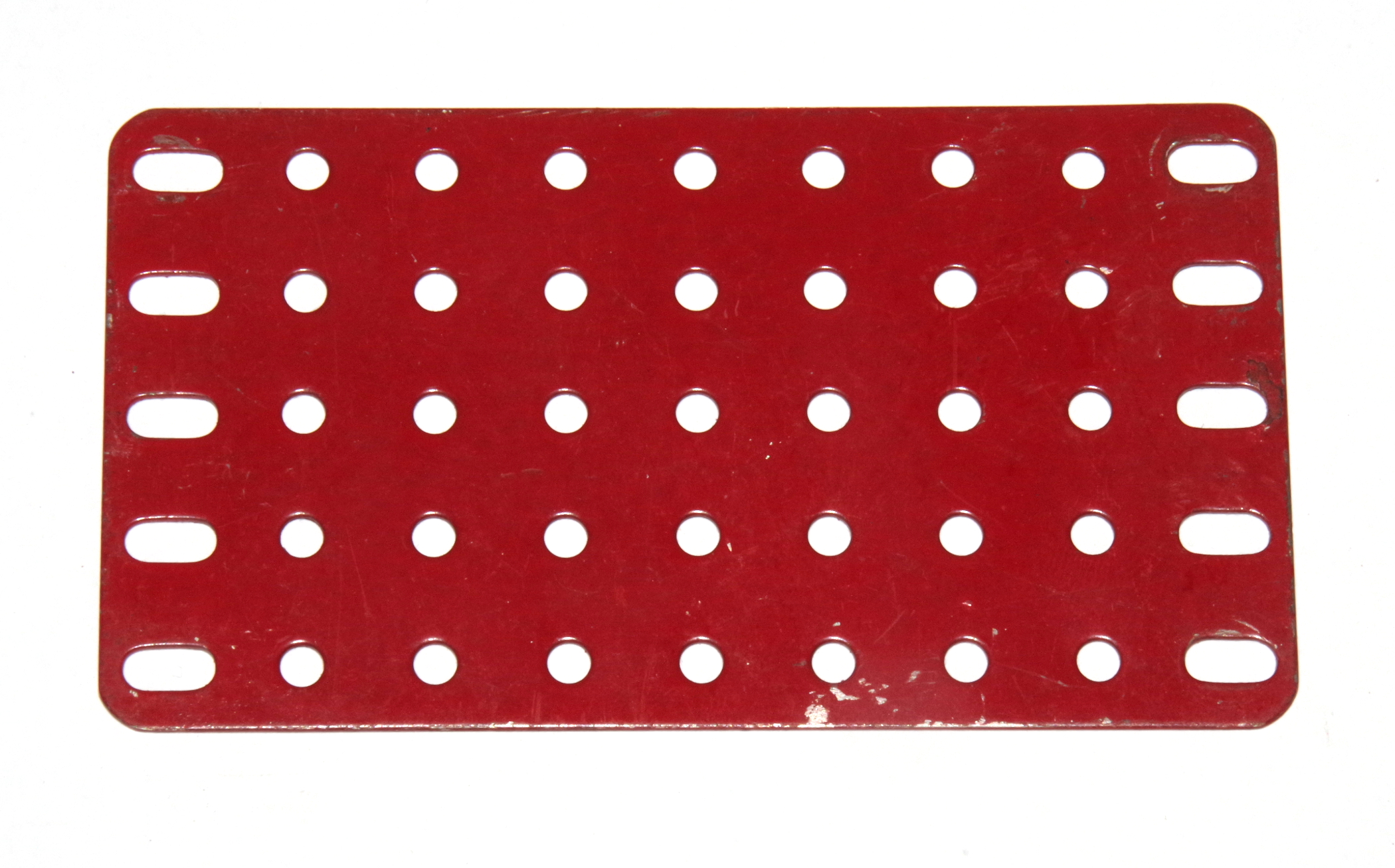 53a Flat Plate 9x5 Hole Mid Red Used