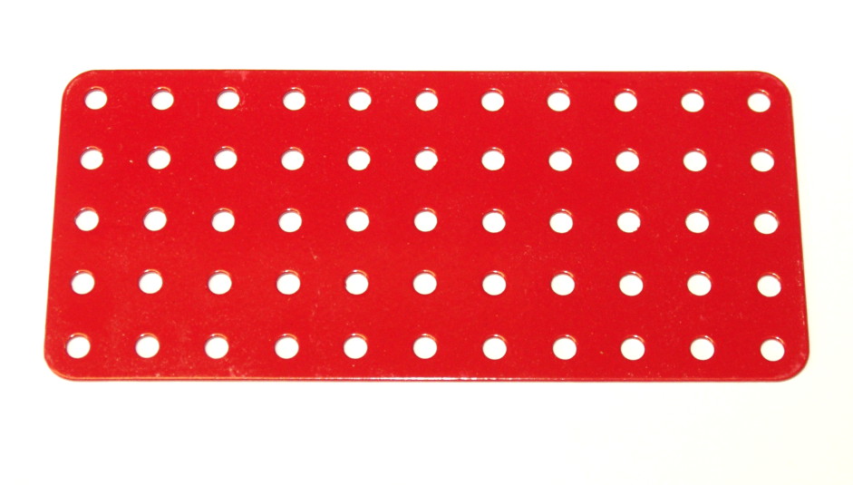 70 Flat Plate 5x11 Hole Red