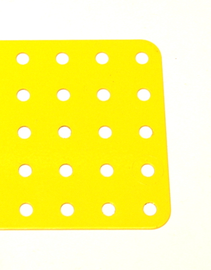 75c Flat Plate 5x25 Hole French Yellow