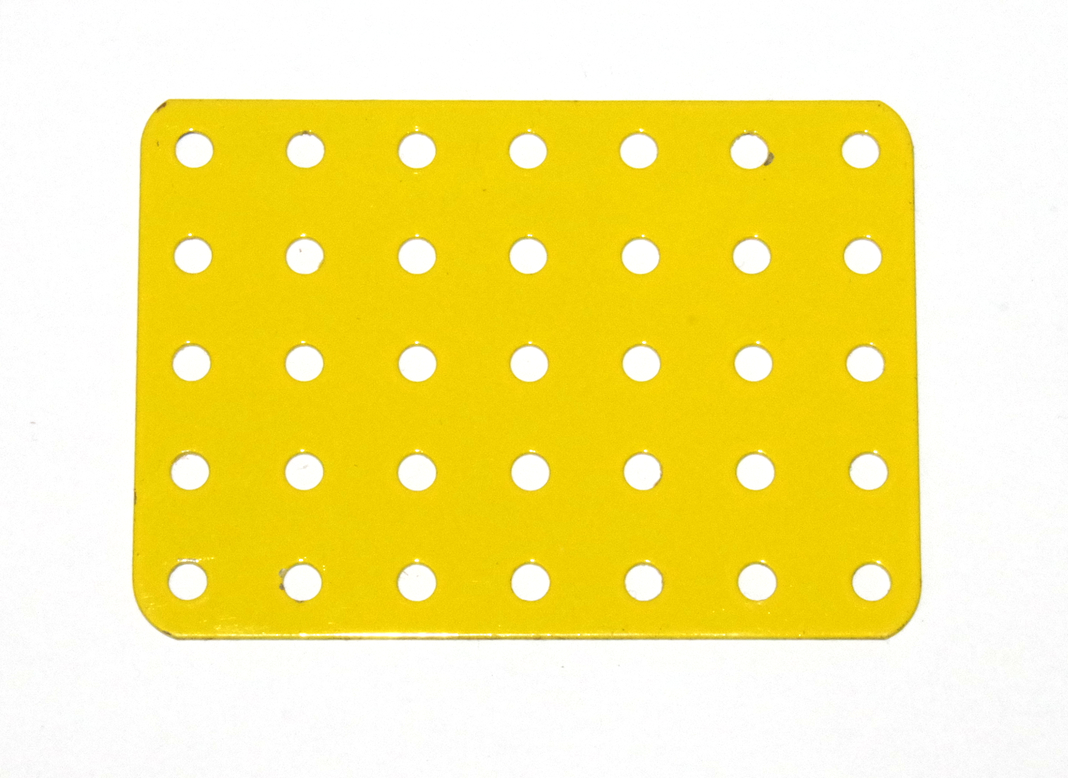 71 Flat Plate 5x7 Hole French Yellow Original