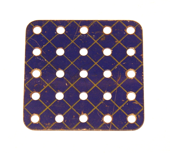 72 Flat Plate 5x5 Hole Blue and Gold Original