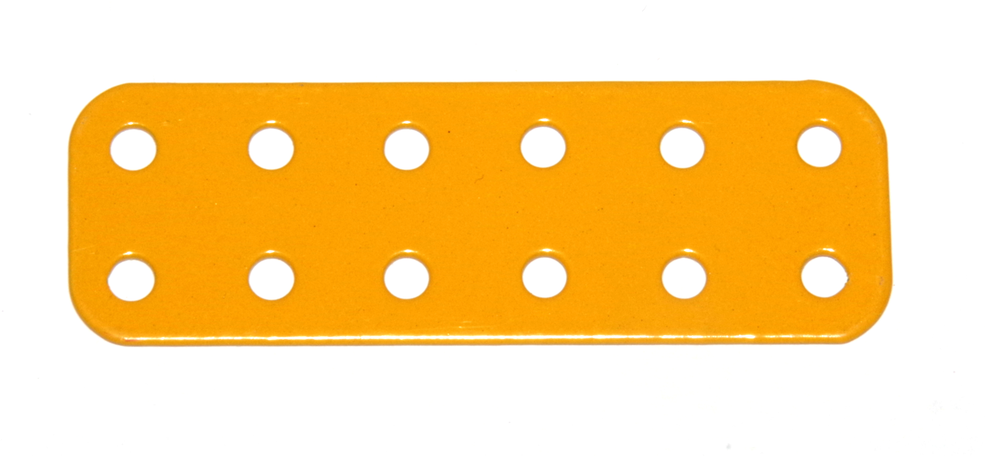 73e Flat Plate 2x6 Hole UK Yellow