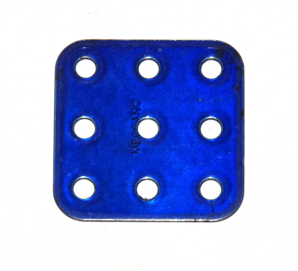 74 Flat Plate 3x3 Blue Original