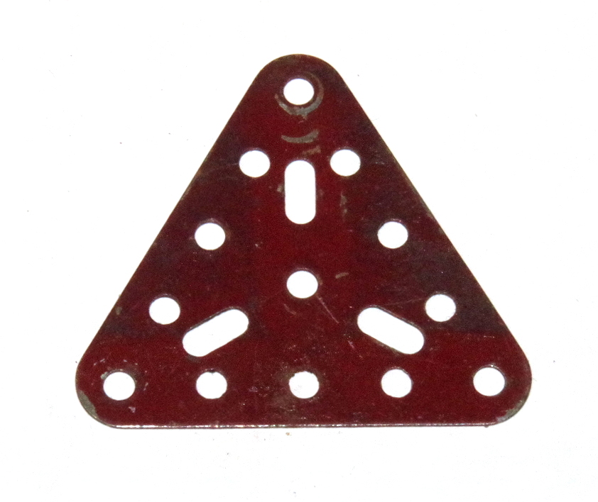 76 Triangular Plate 5x5x5 Dark Red Original