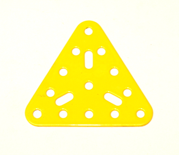 76 Triangular Plate 5x5x5 French Yellow Original