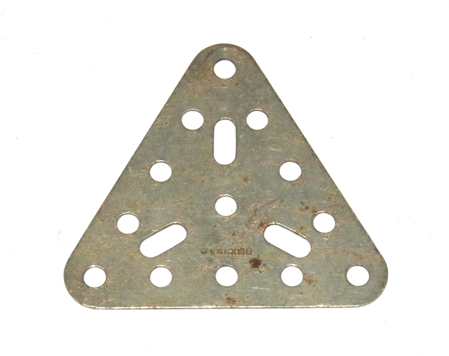 76 Triangular Plate 5x5x5 Nickel Original