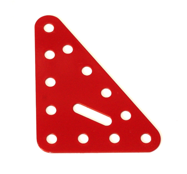 76b Triangular Plate 5x4 Red Used