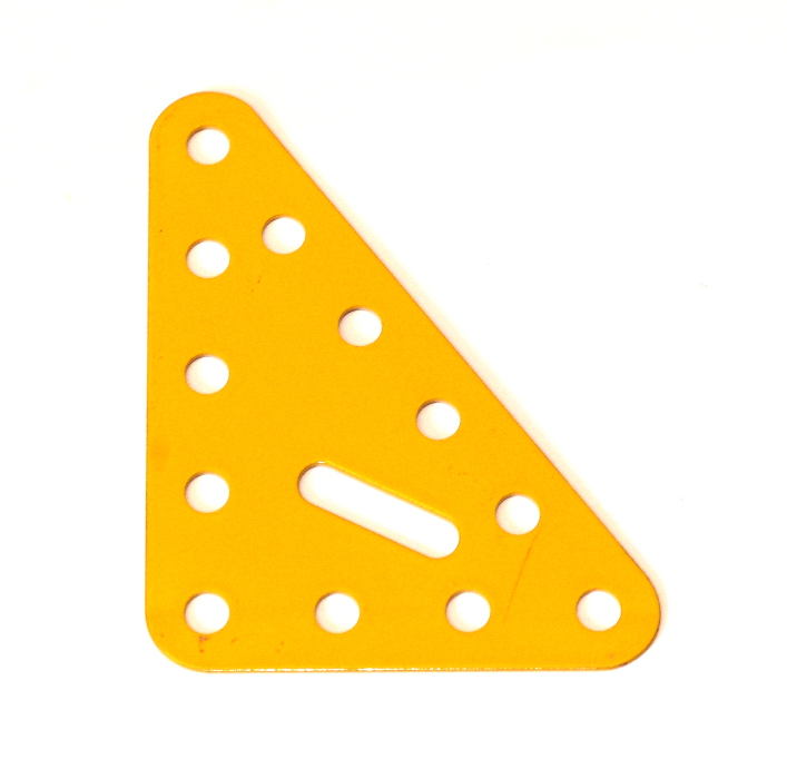76b Triangular Plate 5x4 UK Yellow Used