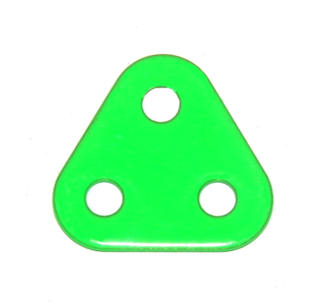 77 Triangular Plate 2x2x2 Florescent Green Original