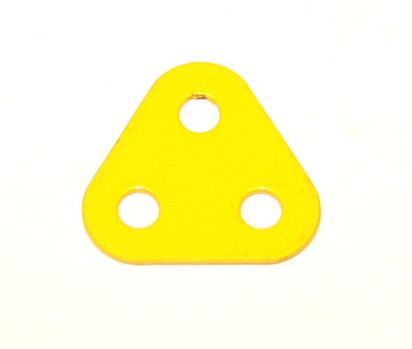 77 Triangular Plate 2x2x2 French Yellow Original