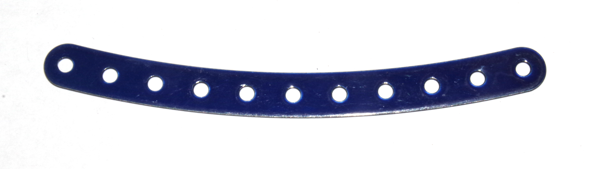 89 Curved Strip 11 Hole Iridescent Blue Original