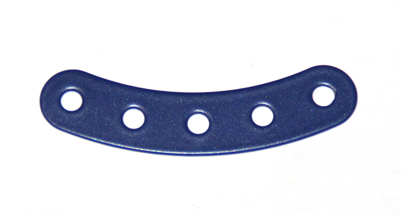 90 Curved Strip 5 Hole Blue Original