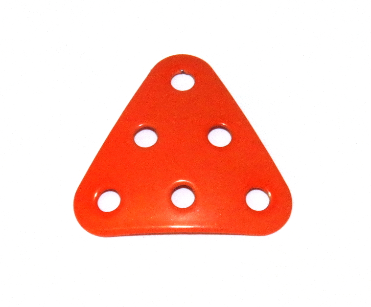 B484 Triangular Plate 3x3x3 Dished Orange Original