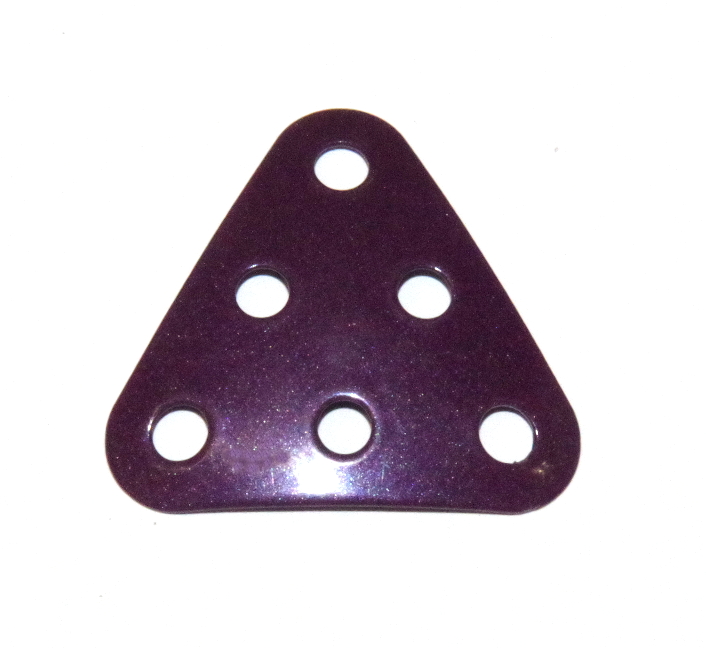 B484 Triangular Plate 3x3x3 Dished Purple Original