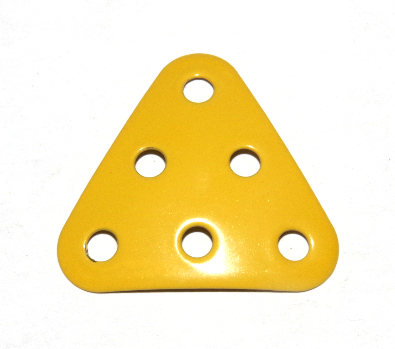 B484 Triangular Plate 3x3x3 Dished Yellow Original