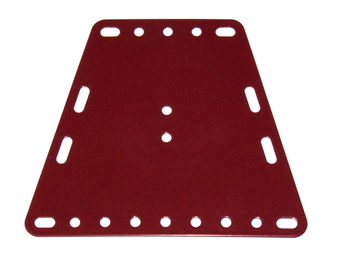 B489 Isosceles Trapezoidal Flexible Plate 8x9 Dark Red Original
