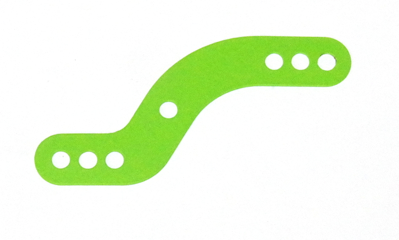 B572 ''S'' Shaped Flexible Strip Fluorescent Green Original