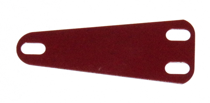 B581 Isosceles Triangular Flexible Plate Dark Red Original