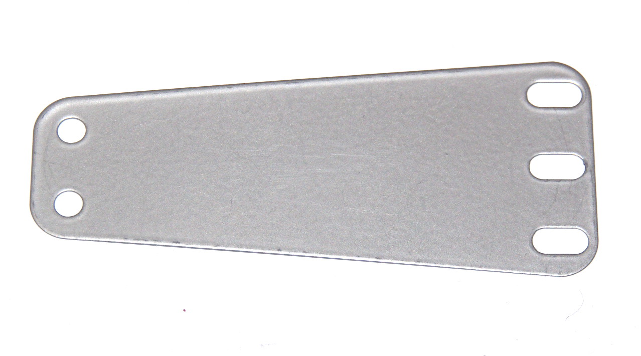 B582 Isosceles Trapezoidal Flexible Plate Silver Original