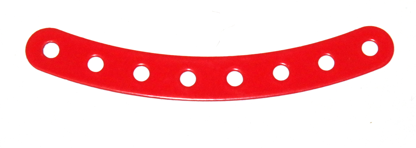 B584 Flexible Curved Strip 8 Hole Red Original