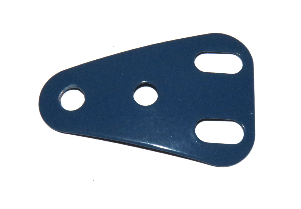B684 Isosceles Triangular Cupped Plate Blue Original