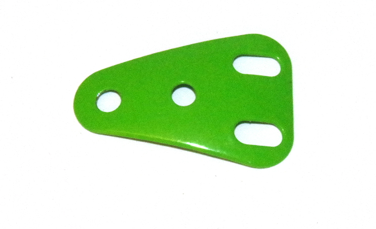 B684 Isosceles Triangular Cupped Plate Fluorescent Green Original