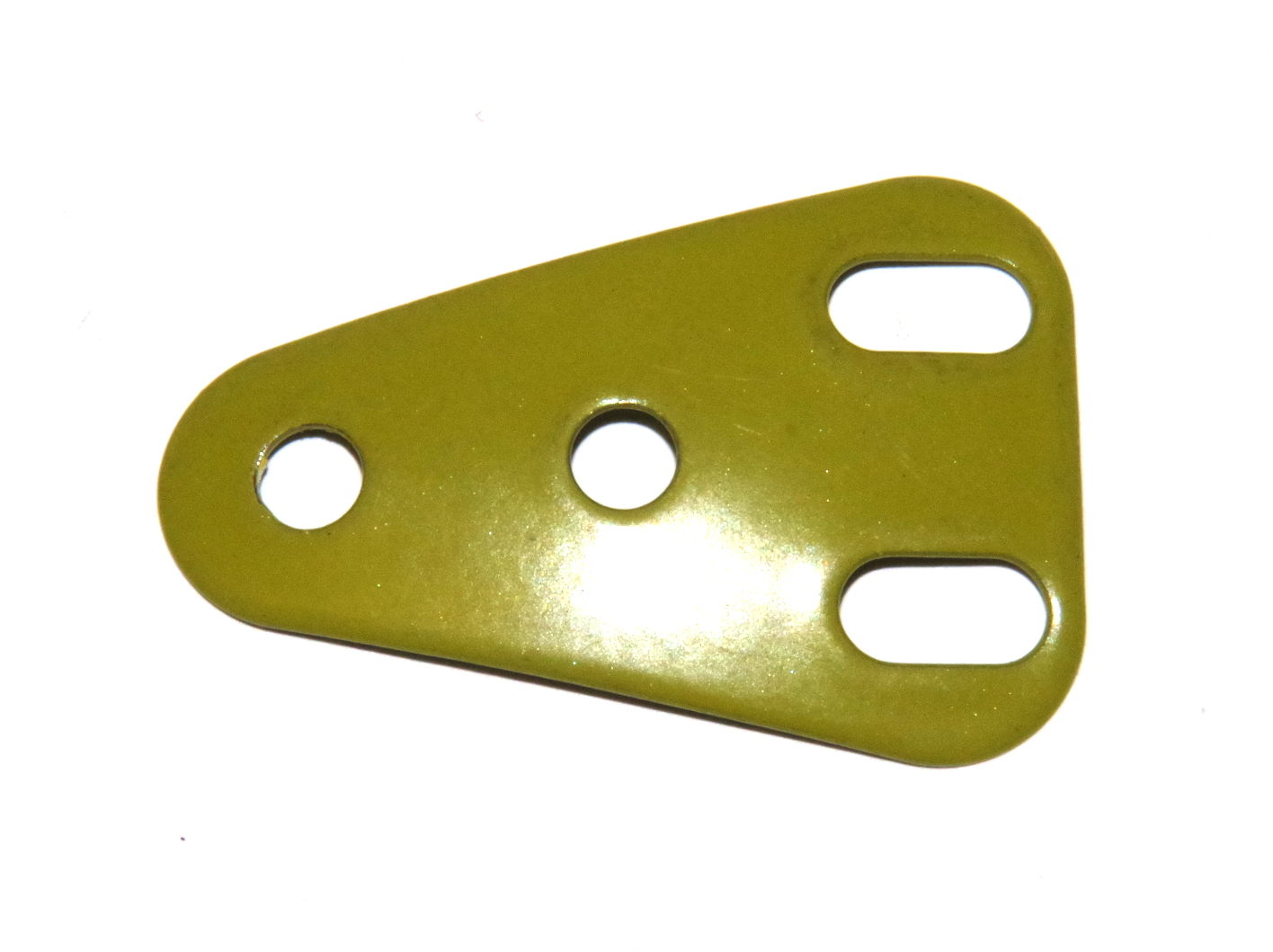 B684 Isosceles Triangular Cupped Plate Olive Green Original