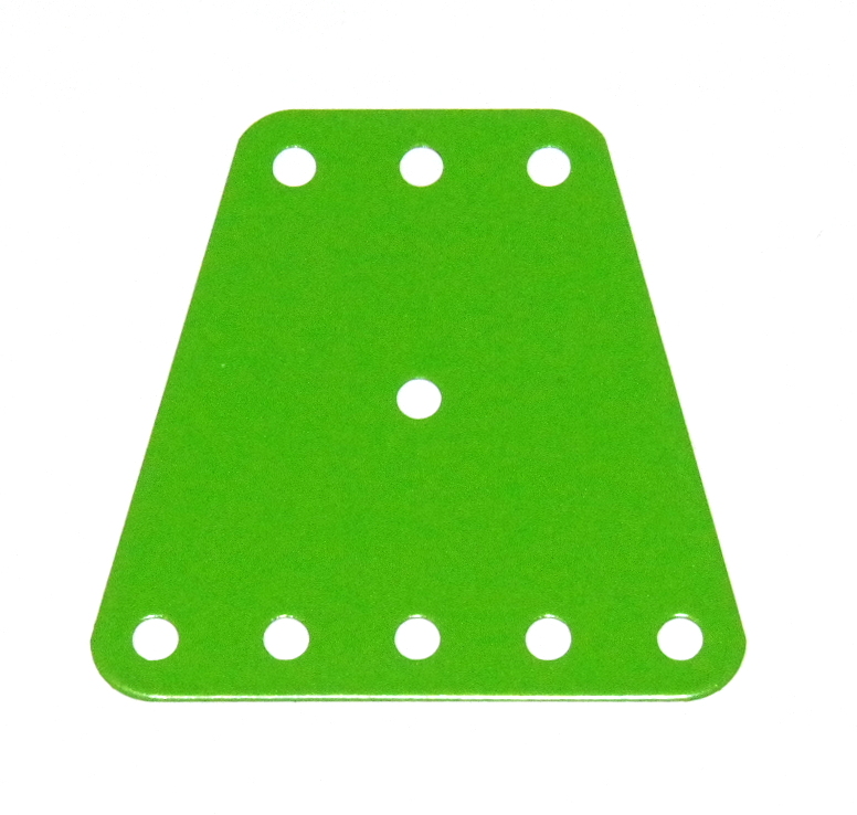 B863 Isosceles Trapezoidal Flexible Plate 3x5 Fluorescent Green Original