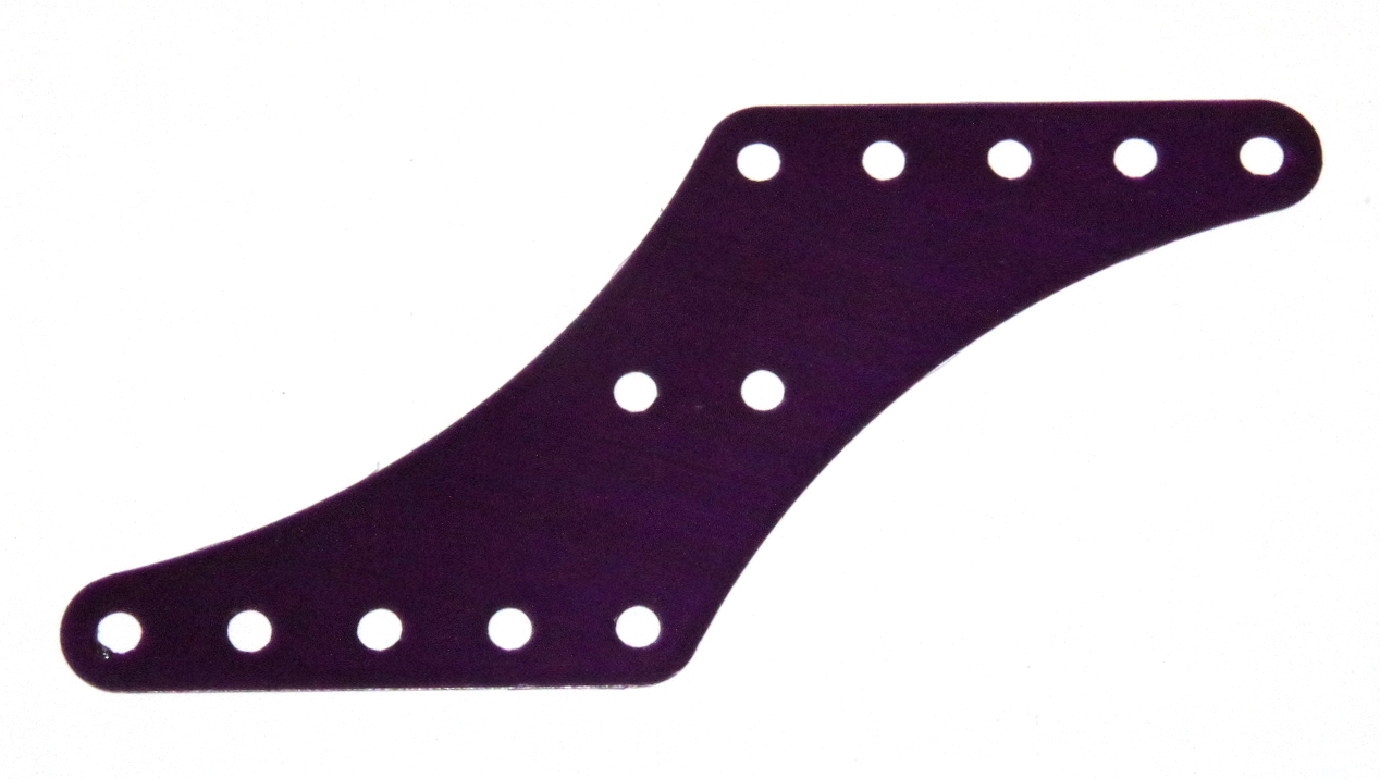B969 Flexible Plate 5x10 Corners Cut-away Purple Original