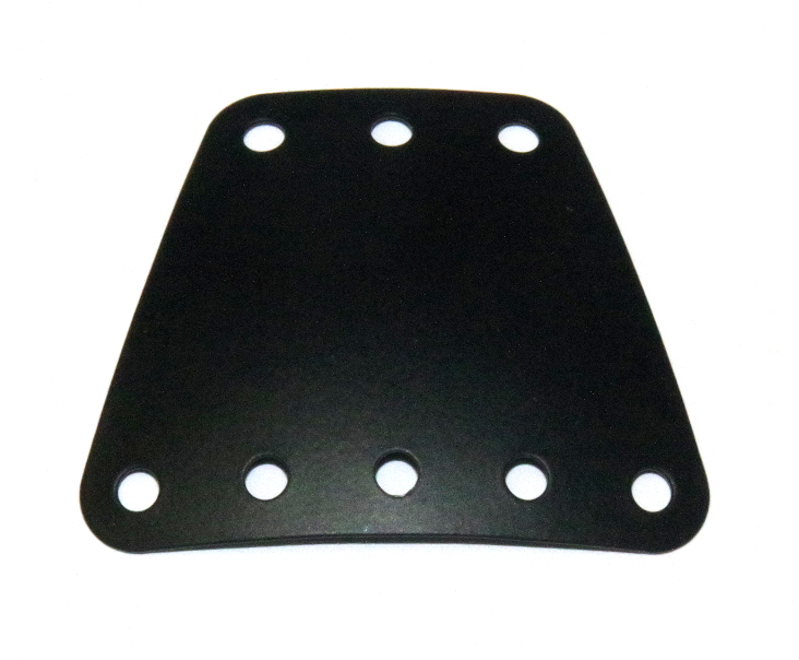 B970 Isosceles Trapezoidal Cupped Plate 5x3 Black Original