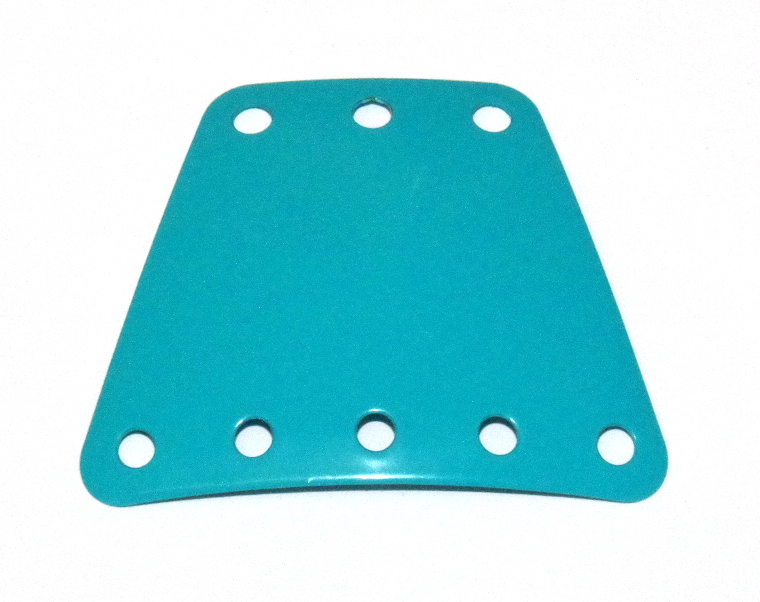 B970 Isosceles Trapezoidal Cupped Plate 5x3 Light Blue Original