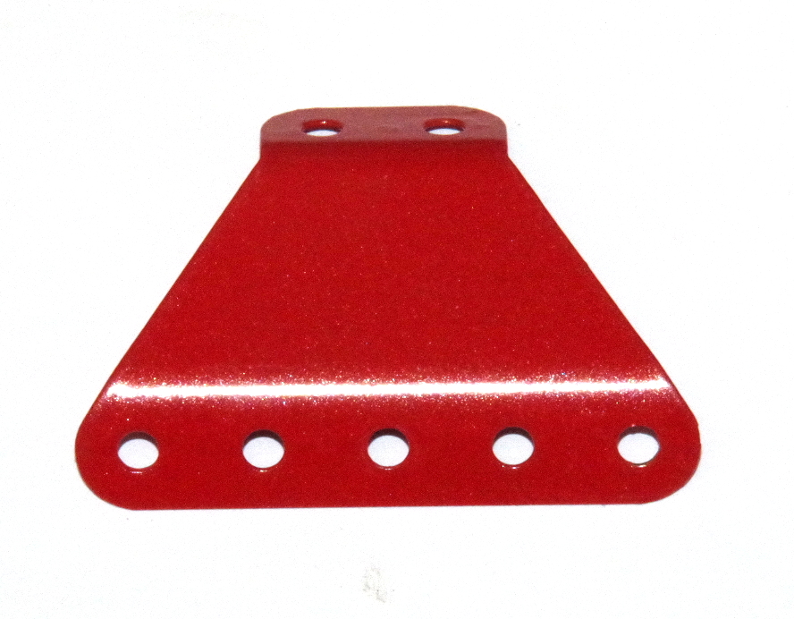 C369 Obtuse Flanged Trapezoidal Plate 5x2 Red Original