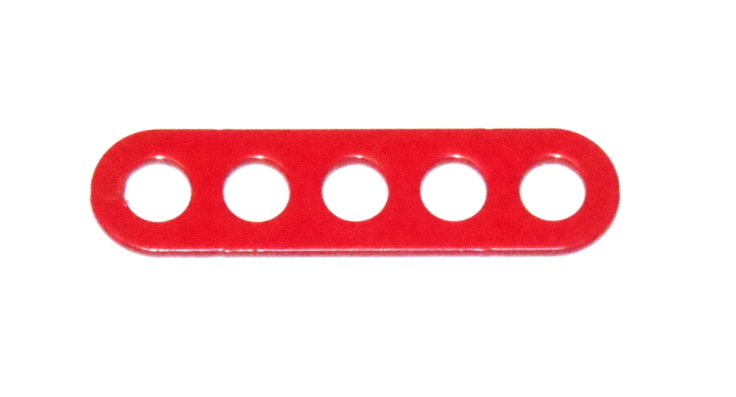 C768 Narrow Connector Strip 5 Hole 1 3/8'' Red Original