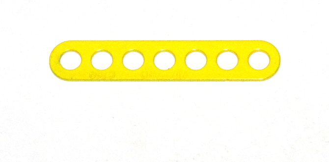 C769 Narrow Connector Strip 7 Hole 1 7/8'' Yellow Original