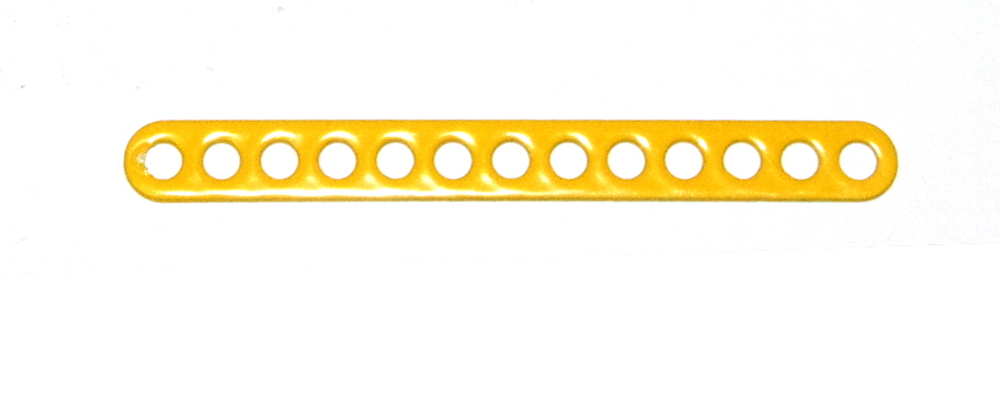 C773 Narrow Connector Strip 13 Hole 3 3/8'' Yellow Original