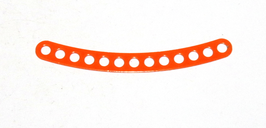 C779 Narrow Curved Strip 13 Hole ¼'' Spaced Orange Original