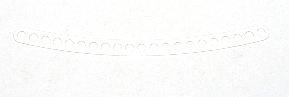 C780 Narrow Curved Strip 21 Hole White Original