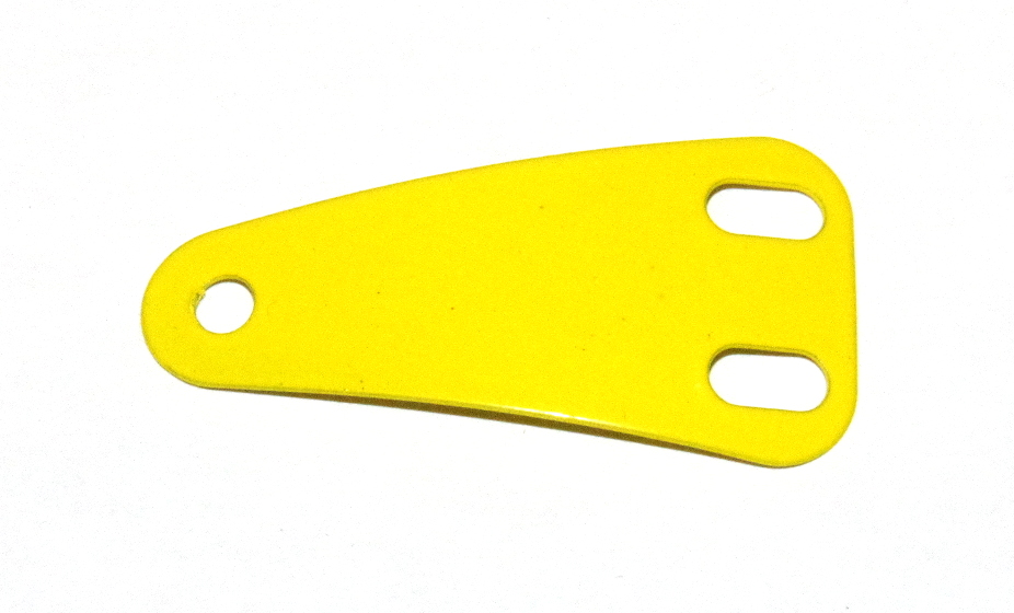 C916 Isosceles Triangular Plate 2x3 Dished Yellow Original