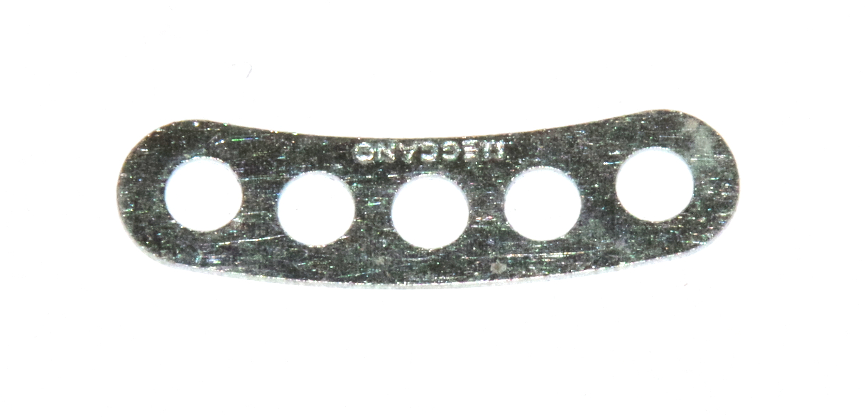 C960 Curved Narrow Connector Strip 5 Hole Zinc Original