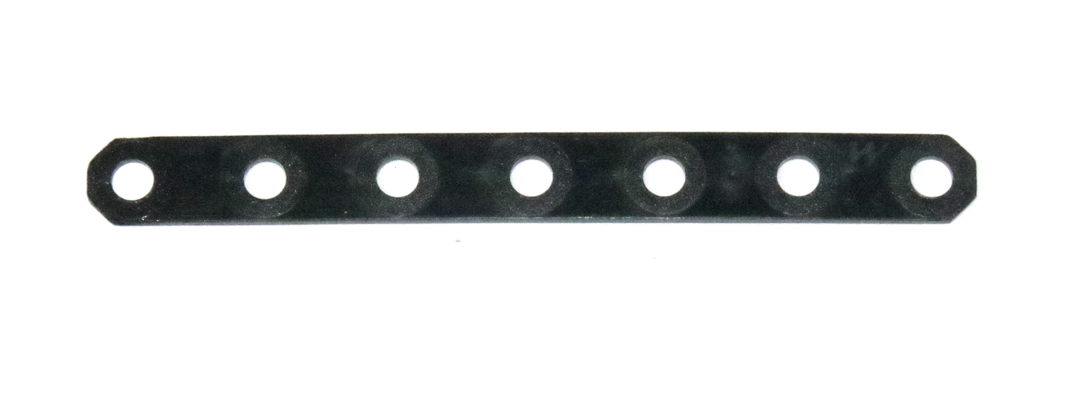 D118 Narrow Plastic Flexible Strip 7 Hole Black Original
